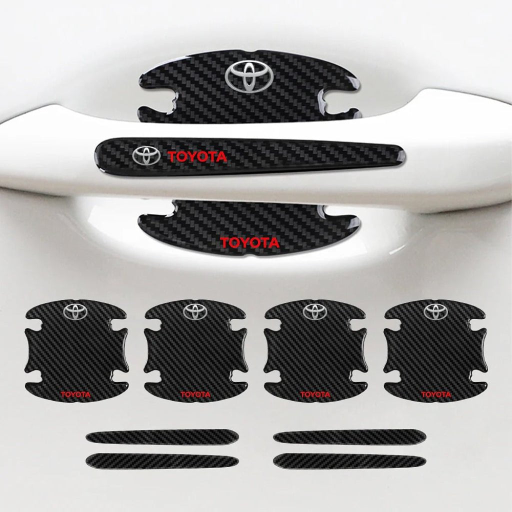 3D Carbon Fiber Car Model Logo Anti Scratch Door Handle Stickers | BF Auto SupplyMaster