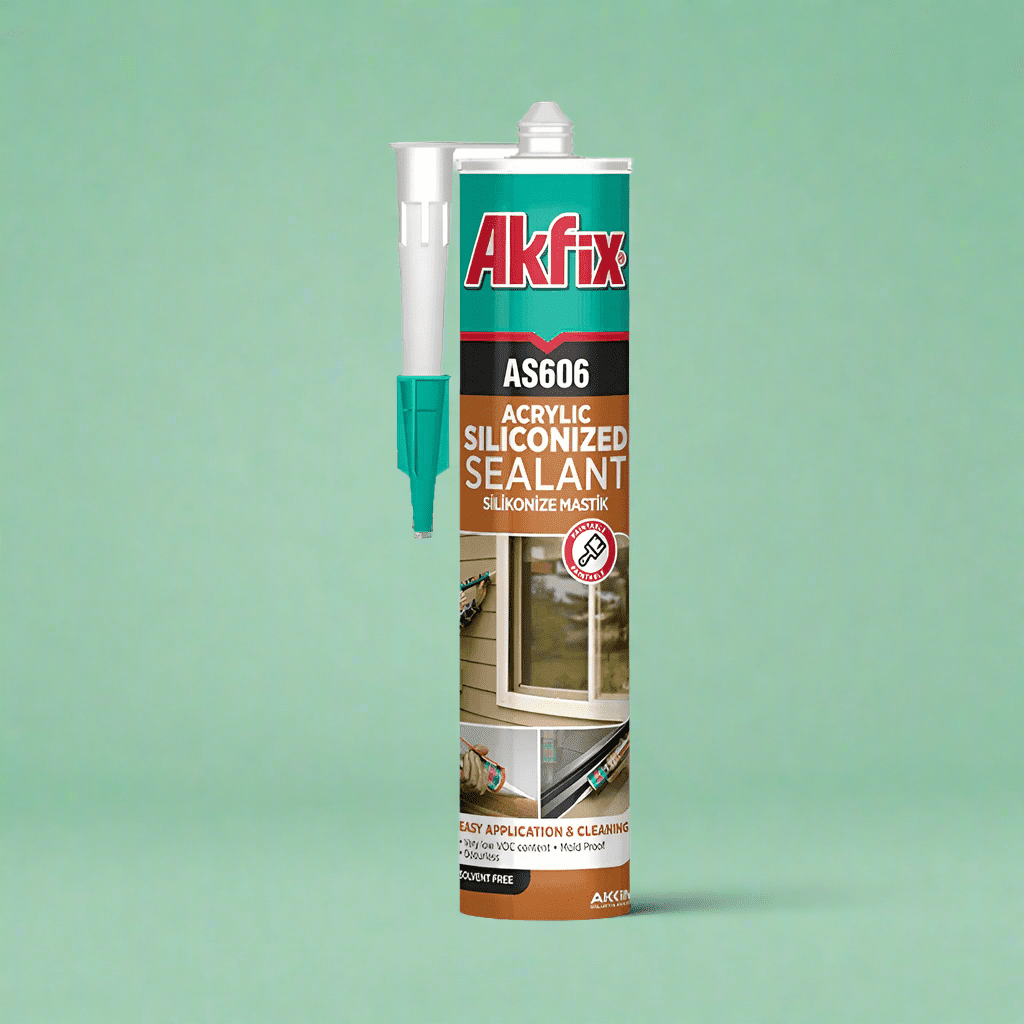 Akfix White Siliconized Acrylic Sealant 310ml - AS606W Auto SupplyMaster