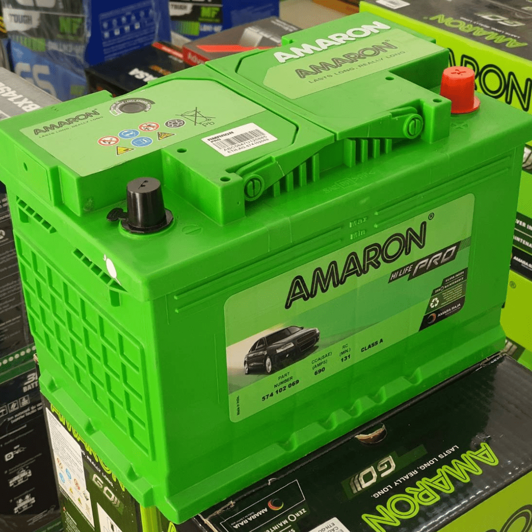 Amaron 15 Plate Hi-Life Pro Car Battery 74AH - DIN74 / 574102069 Auto SupplyMaster