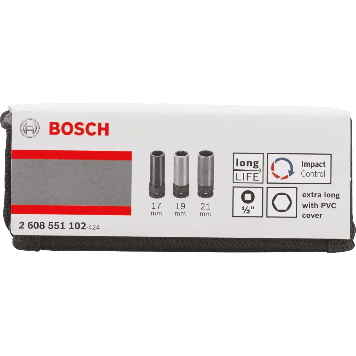 Bosch 3-Pieces 1/2"/85mm Socket Set Auto Supply Master