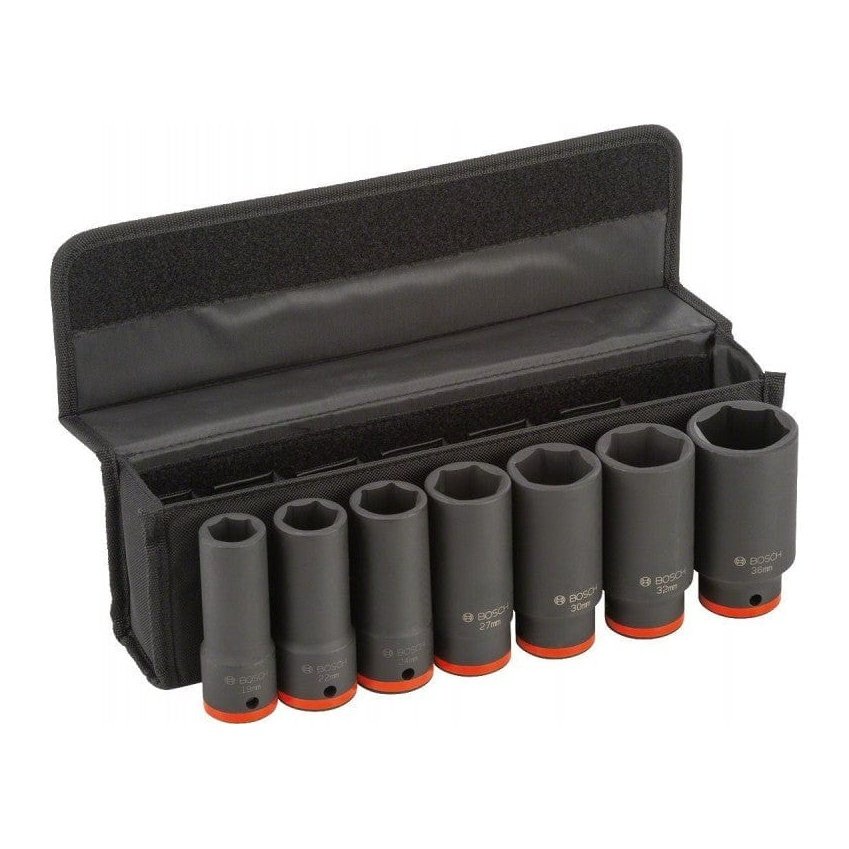Bosch 7 Pieces Deep Impact Socket Set - 2608551104 Auto Supply Master