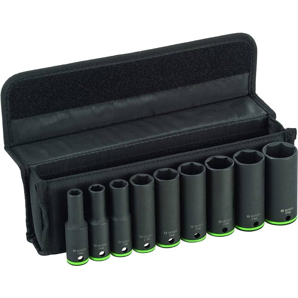 Bosch 9 Pieces Deep Impact Socket Set - 2608551101 Auto Supply Master