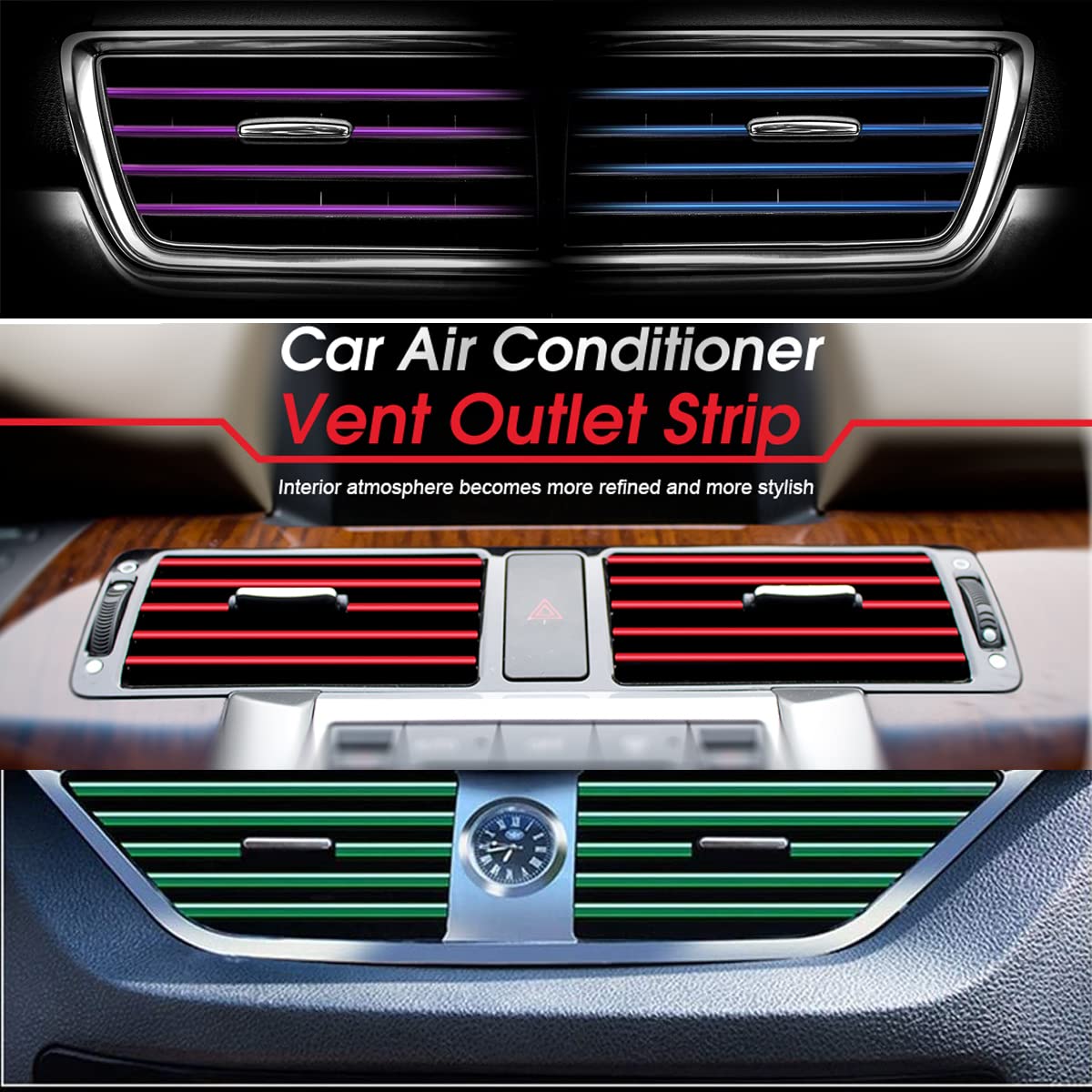 Car Air Conditioner Vent Outlet Strips Auto SupplyMaster