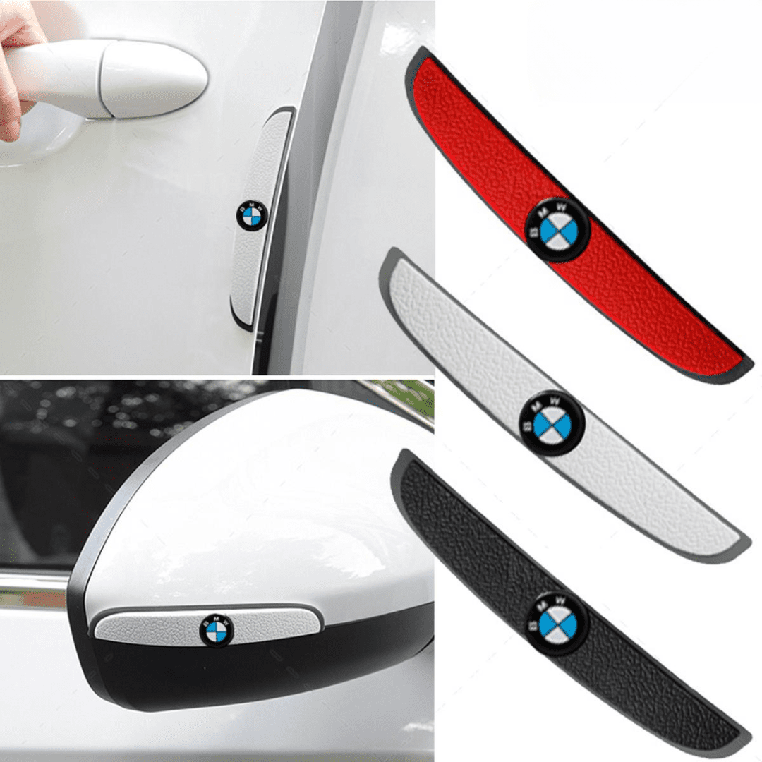 Car Logo Door & Side Mirror Decorative and Collision Guard Stickers Auto SupplyMaster