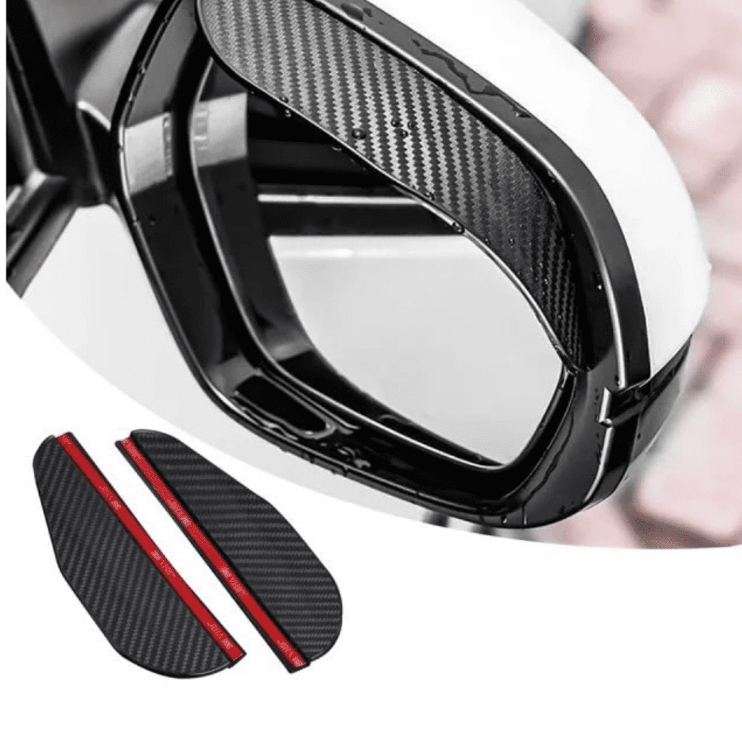 Decorative Opaque Carbon Fiber Side Mirror Rain Guards Auto SupplyMaster