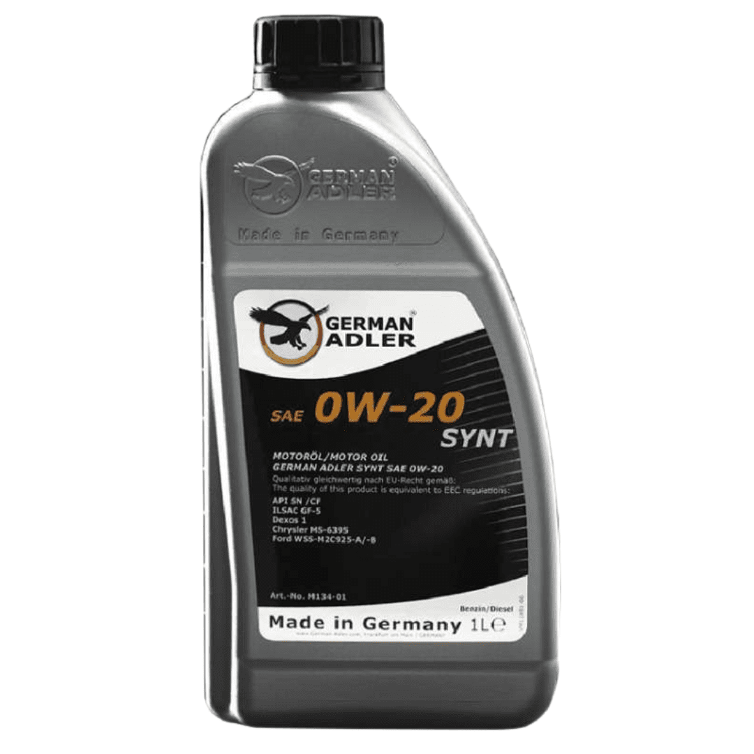 German Adler Synthetic Engine Oil 1L / 5L - SAE 0W-20 Auto SupplyMaster