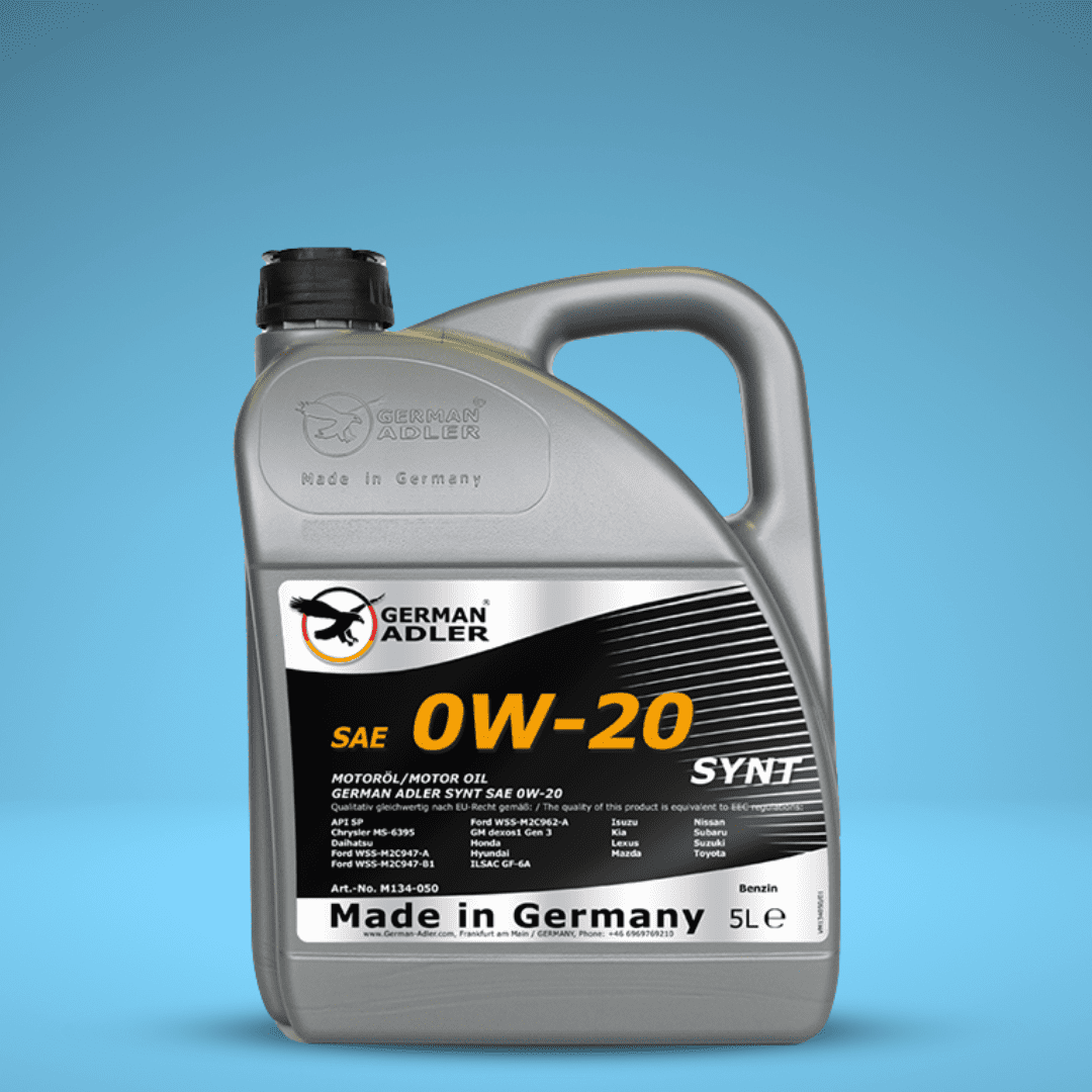 German Adler Synthetic Engine Oil 1L / 5L - SAE 0W-20 Auto SupplyMaster