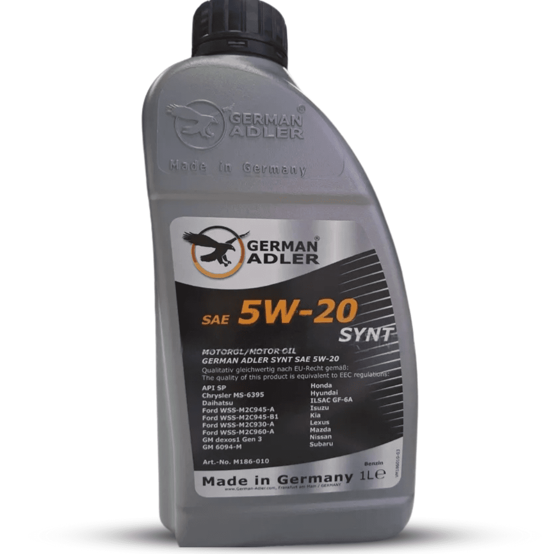 German Adler Synthetic Engine Oil 1L / 5L - SAE 5W-20 Auto SupplyMaster