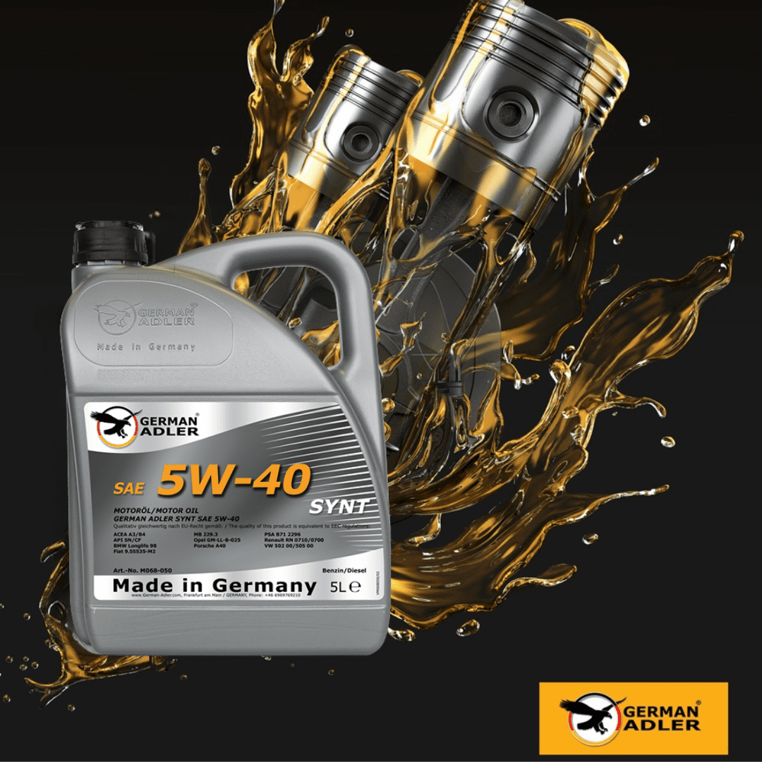 German Adler Synthetic Engine Oil 5L - SAE 5W-40 Auto SupplyMaster