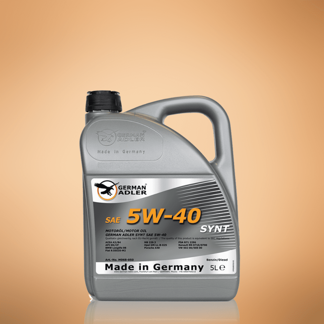German Adler Synthetic Engine Oil 5L - SAE 5W-40 Auto SupplyMaster