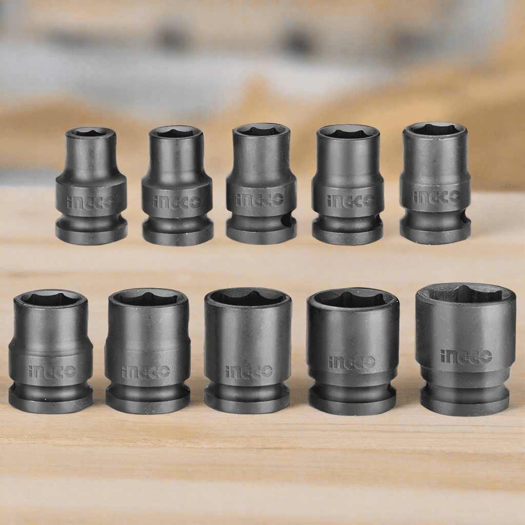 Ingco ½″ 10 Pieces Impact Socket Set - HKISSD12101 Auto Supply Master