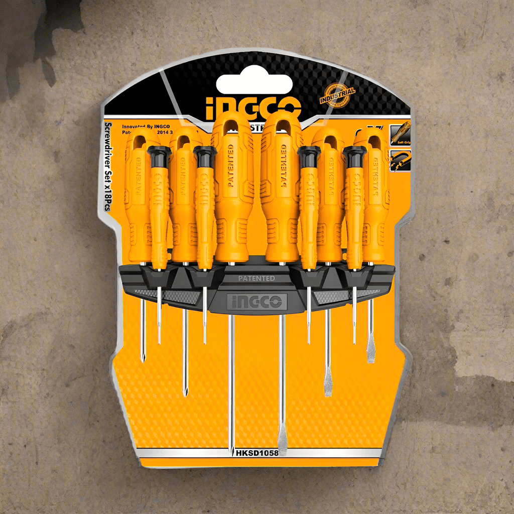 Ingco 10 Pieces Screwdriver & Precision Screwdriver Set - HKSD1058 Auto Supply Master