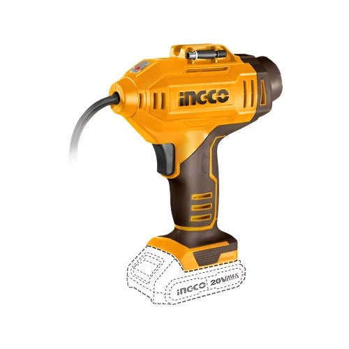 Ingco 150 psi Lithium-Ion Cordless Auto Air Compressor With 20V 2.0Ah Battery & Charger - CACLI2018 Auto Supply Master