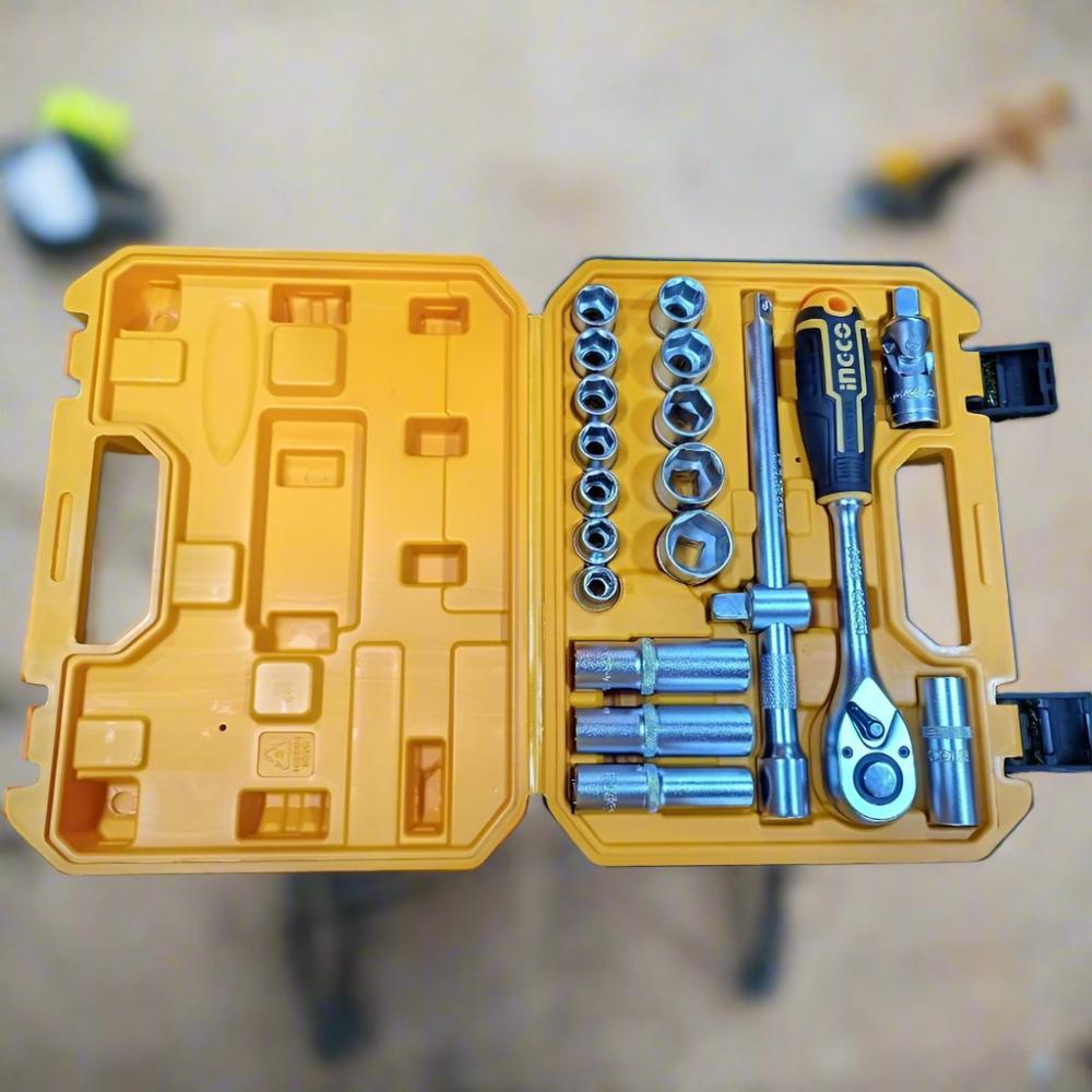 Ingco 20 Pieces 1/2″ Socket Set - HKTS12201 Auto Supply Master