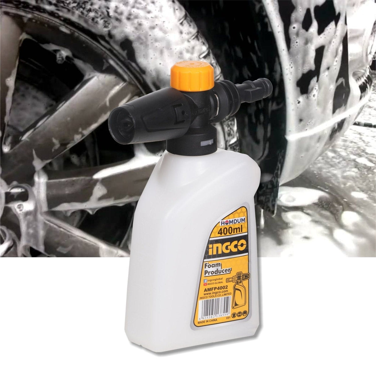 Ingco 400ML Lance Bottle Foam Producer For Pressure Washer - AMFP4002 Auto Supply Master