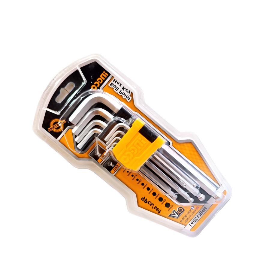 Ingco 9 Pieces Ball Point Hex Key Set - HHK12091 Auto Supply Master