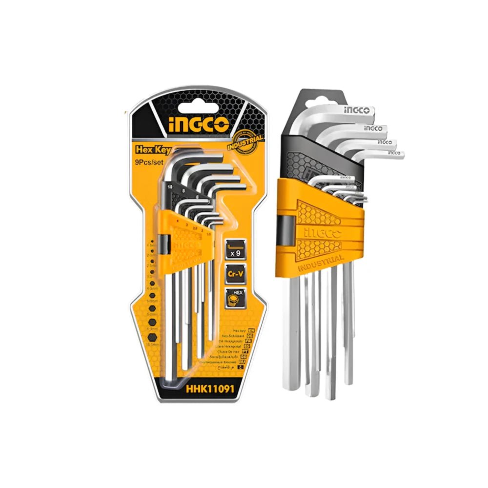 Ingco 9 Pieces Hex Key Set - HHK11091 Auto Supply Master