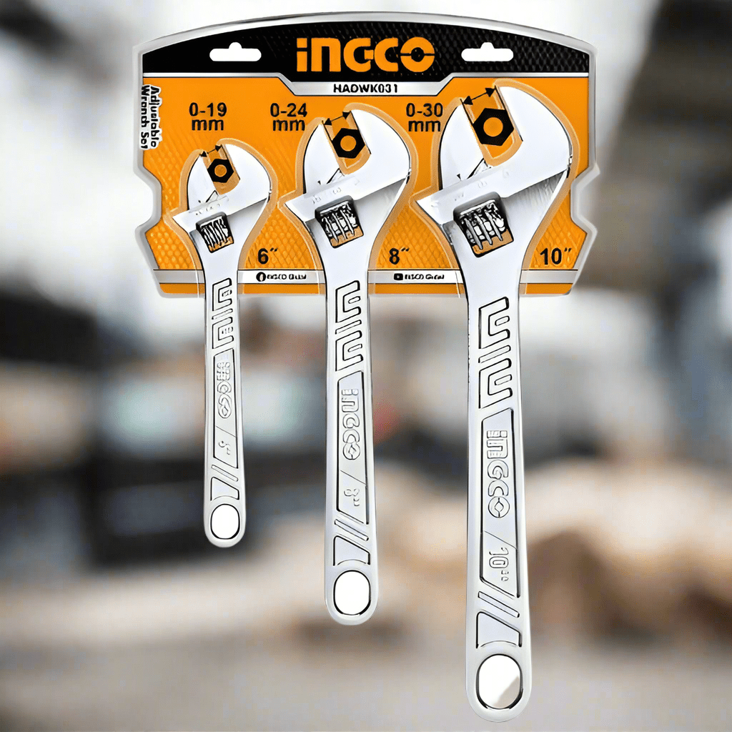 Ingco Adjustable Wrench Set - HADWK031 Auto Supply Master