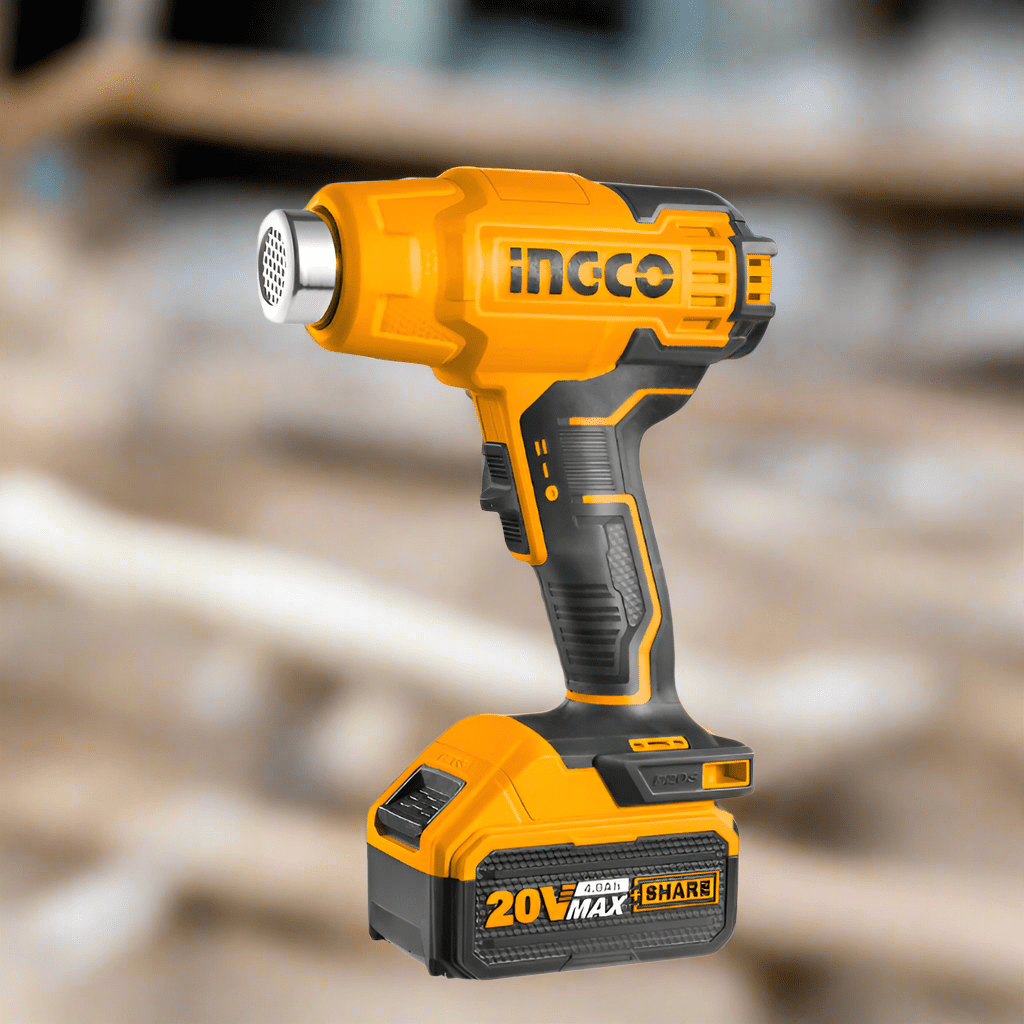 Ingco Lithium-Ion Cordless Heat Gun With 20V 4.0Ah Battery and Charger - HGLI2002 Auto Supply Master