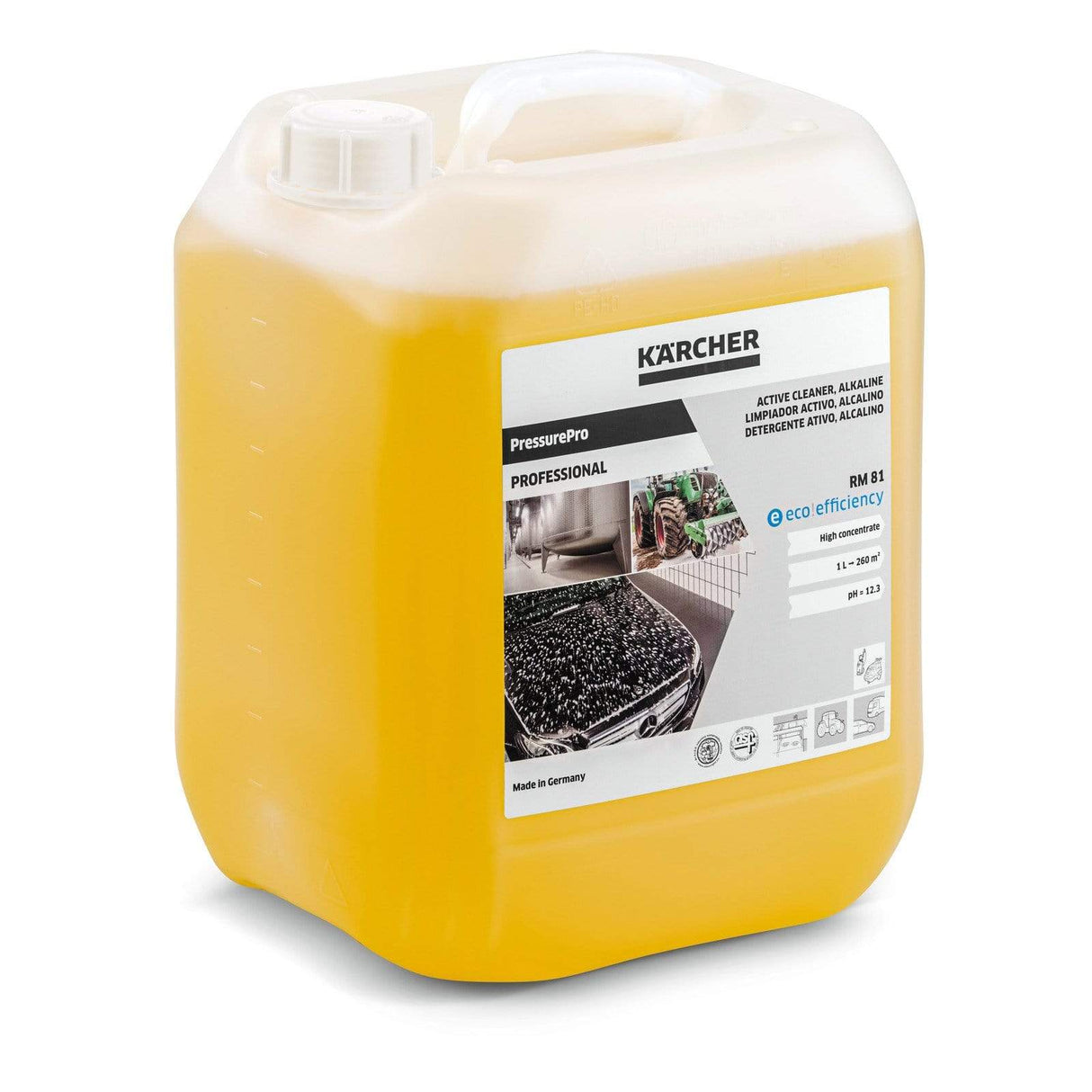 Karcher PressurePro Active Cleaner, alkaline RM 81 eco efficiency, 10L Auto Supply Master