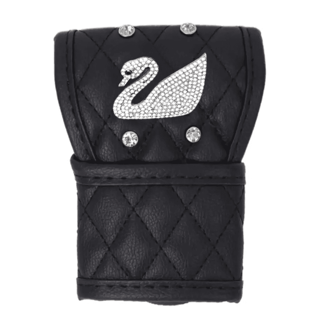 Leather Universal Gear Shift Knob Cover With Glittering Goose Auto SupplyMaster
