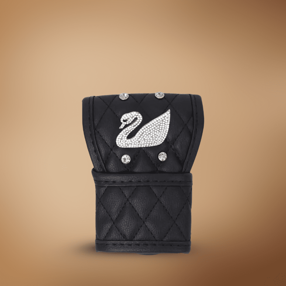 Leather Universal Gear Shift Knob Cover With Glittering Goose Auto SupplyMaster