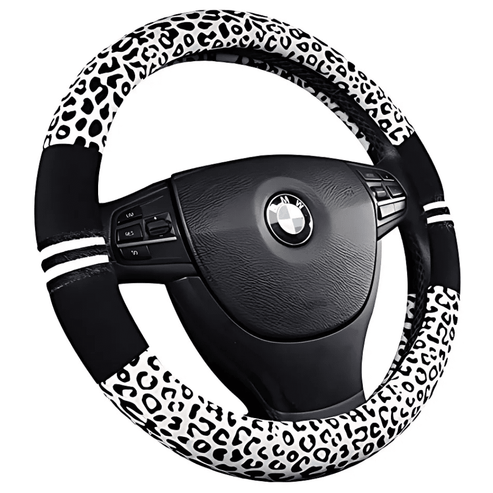Leopard Print Universal Steering Wheel Cover Auto SupplyMaster
