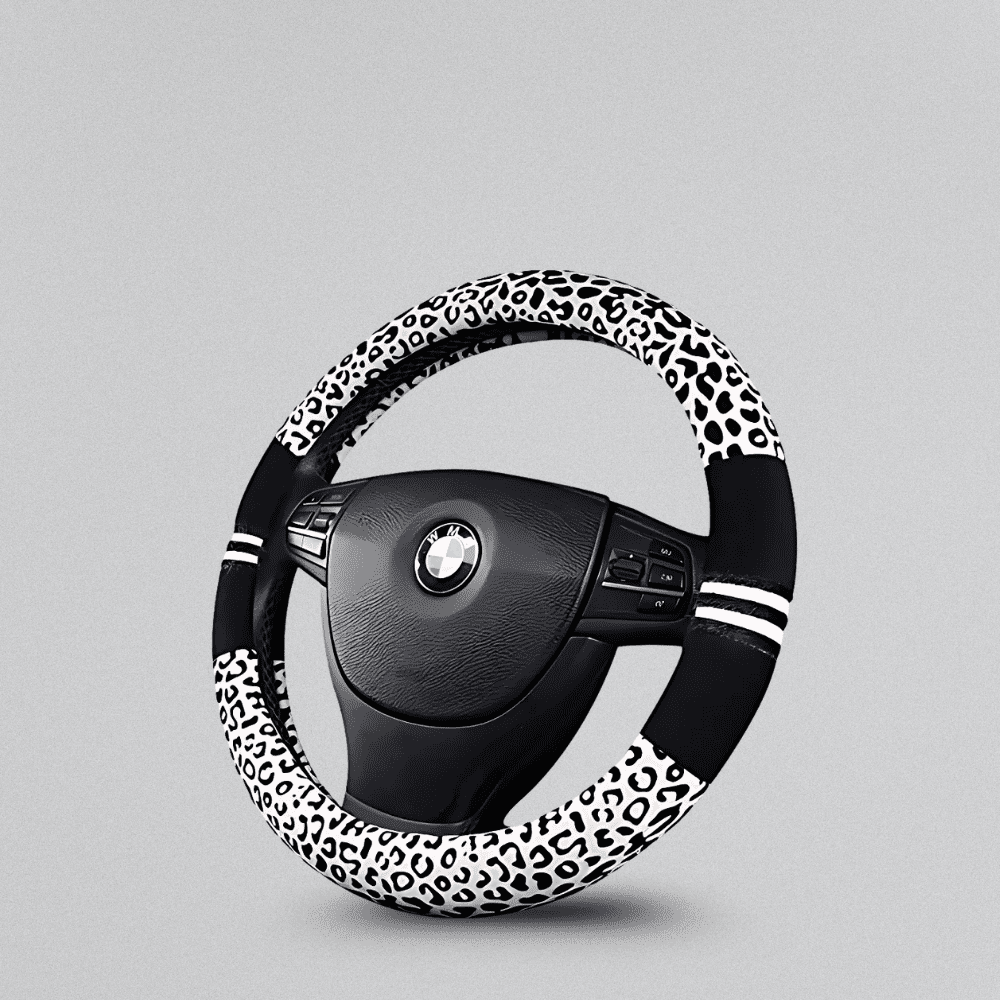 Leopard Print Universal Steering Wheel Cover Auto SupplyMaster