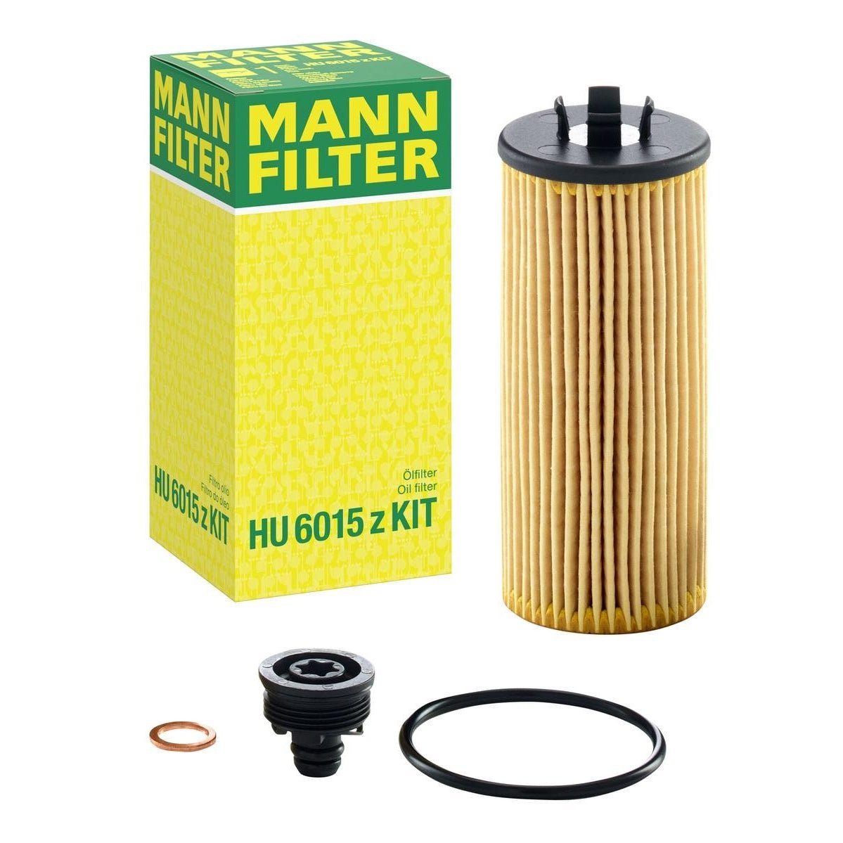 Mann Oil Filter Cartridge Insert Kit - HU 6015 z 11428570590 Auto Supply Master