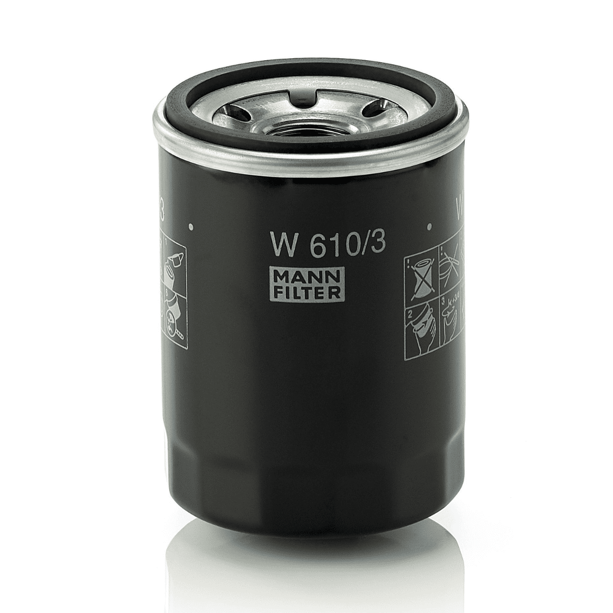 Mann Spin-on Oil Filter - W 610/3 Auto Supply Master