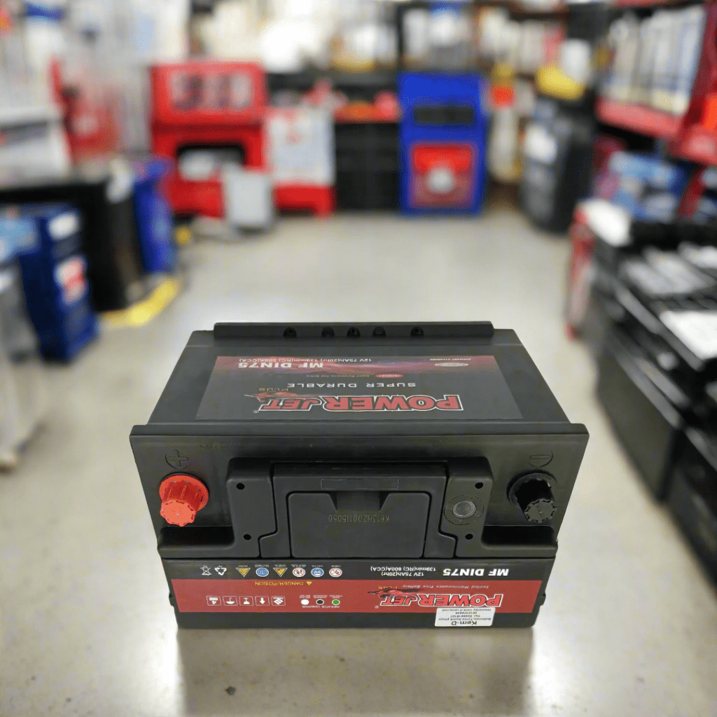 Powerjet 15 Plates 12V Car Battery 75Ah - DIN75 Auto SupplyMaster