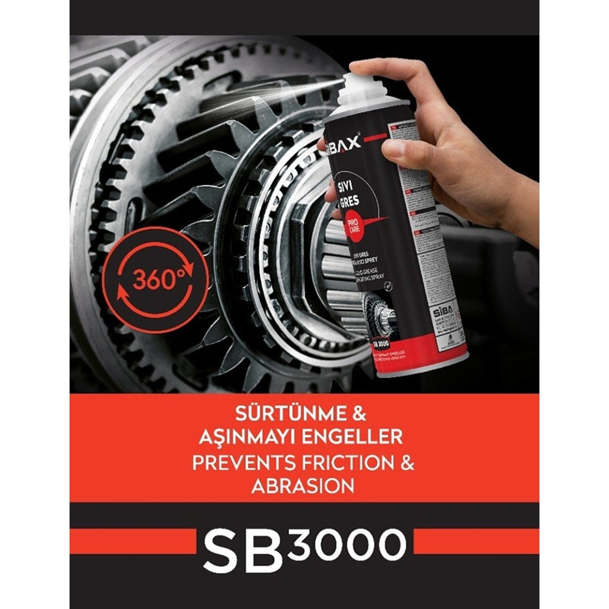 Sibax Liquid Grease Spray 500ml - SB3000 Auto Supply Master