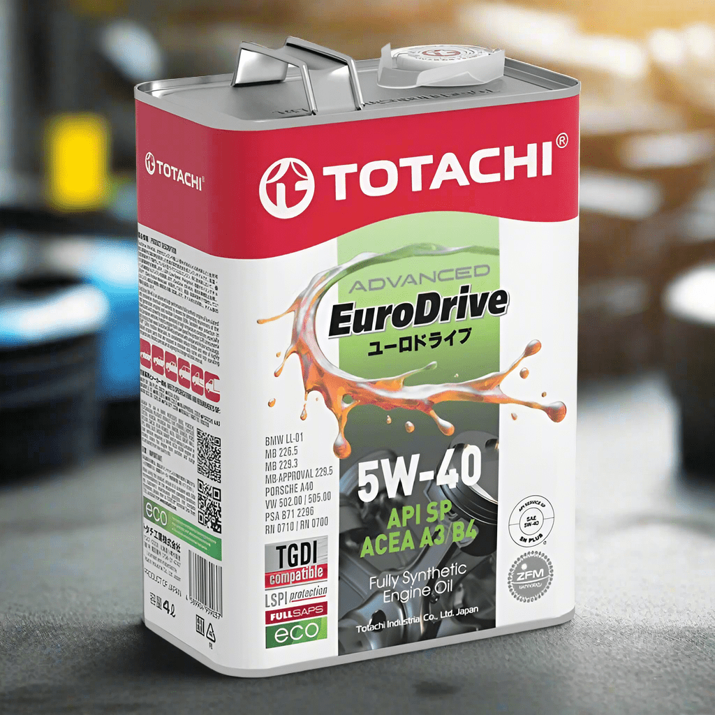 Totachi Engine Oil Eurodrive 5W-40 SP A3/B4 - 1L & 4L Auto Supply Master