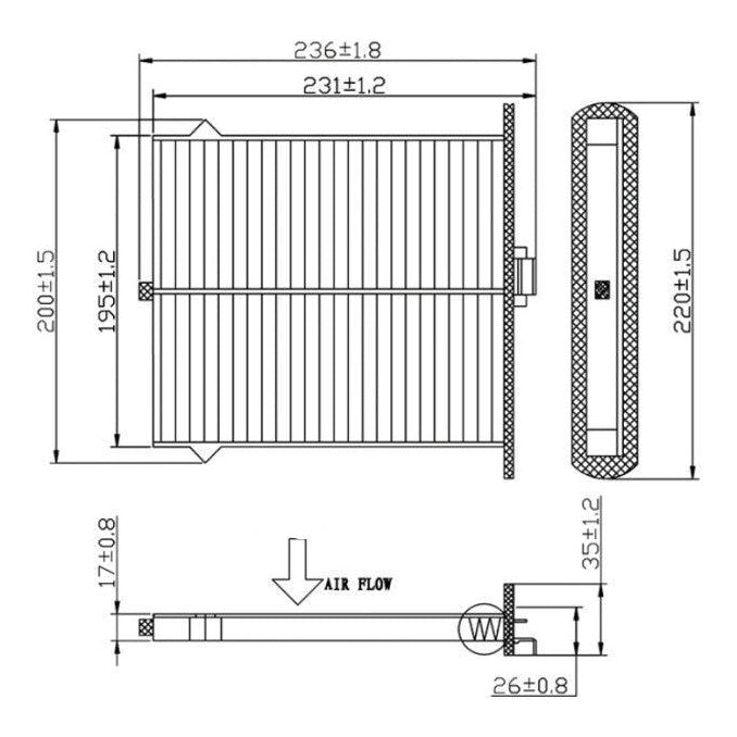 Totachi Premium Cabin AC Air Filter - TCA-784 Auto Supply Master