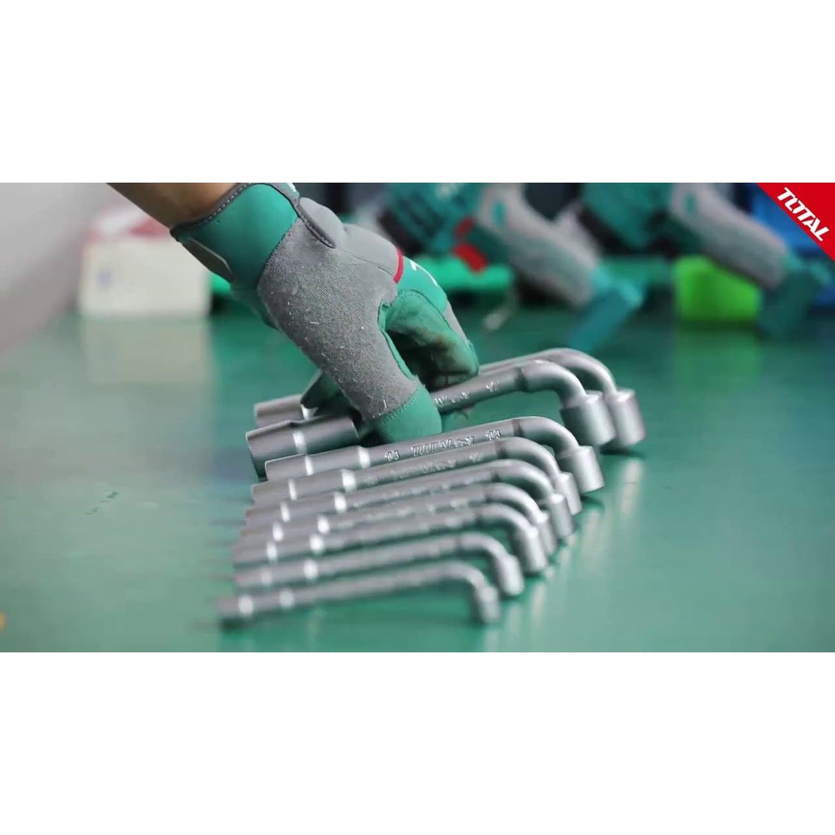 Total 9 Pieces L-Angled Socket Wrench Set - TLASWT0901 Auto Supply Master