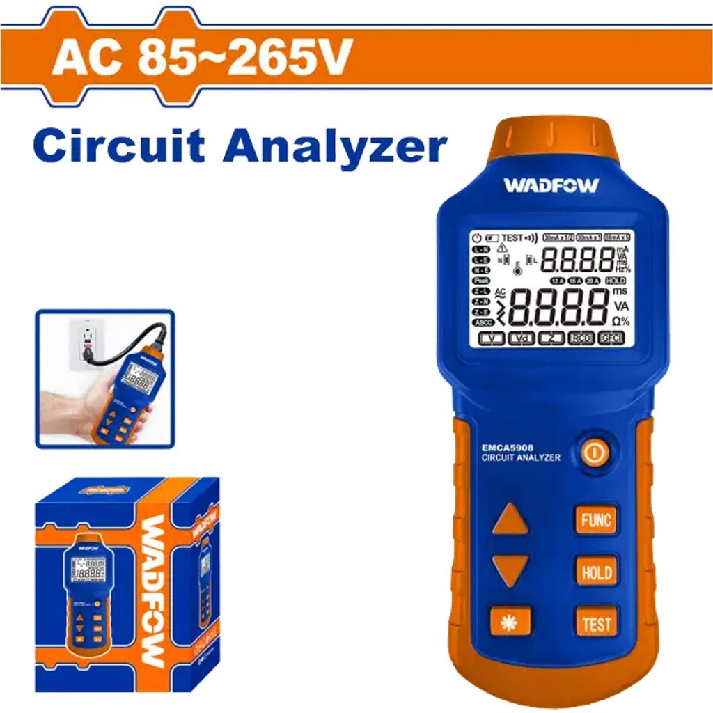Wadfow RCD/LOOP Circuit Analyzer Tester - WDM9502 Auto Supply Master