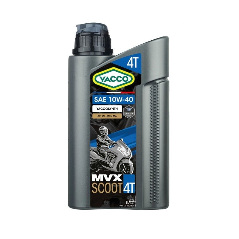 Yacco Semi Synthetic Motorcycle Engine Oil 1L - MVX SCOOT 4 SAE 10W40 Auto Supply Master