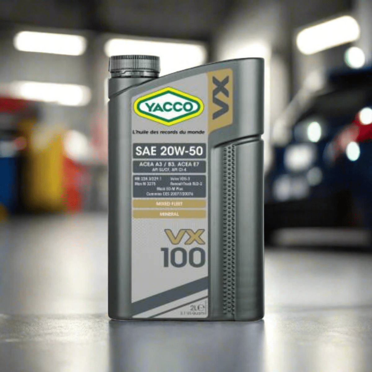 Yacco VX Mineral Engine Oil 5L - VX 100 SAE 20W50 Auto Supply Master