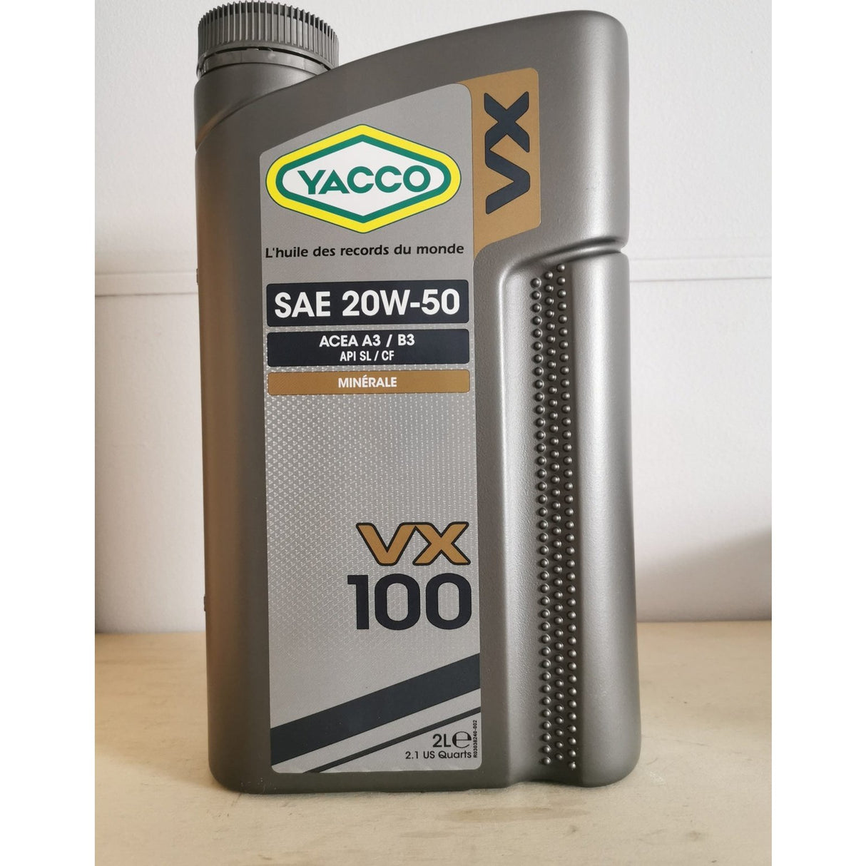 Yacco VX Mineral Engine Oil 5L - VX 100 SAE 20W50 Auto Supply Master