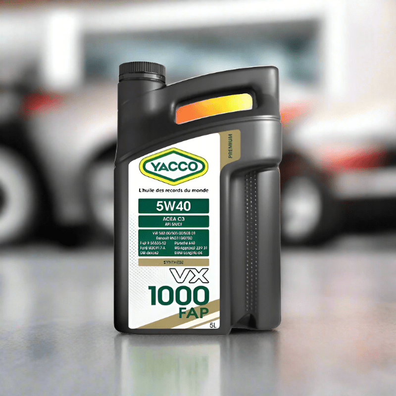 Yacco VX Premium 100% Synthetic Engine Oil 1L/5L/208L - VX 1000 FAP SAE 5W40 Auto Supply Master