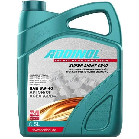 Addinol Super Light Engine Oil 0540 - 5W-40 Auto Supply Master