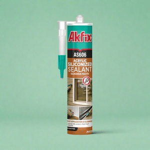 Akfix White Siliconized Acrylic Sealant 310ml - AS606W Auto SupplyMaster
