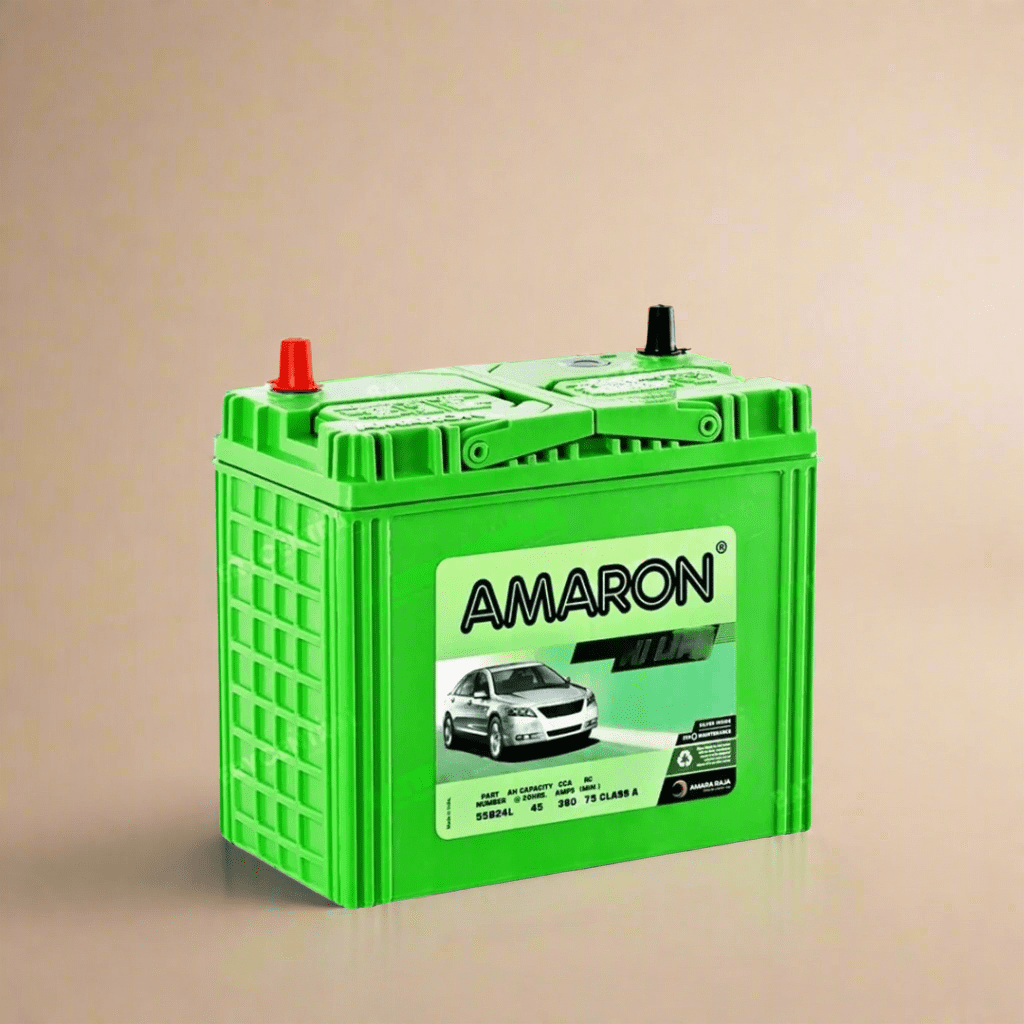 Amaron 13 Plate Hi-Life Car Battery 45AH - SMF 55B24L Auto SupplyMaster