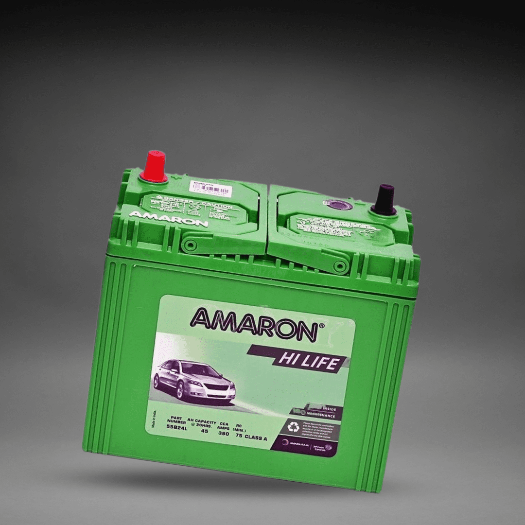 Amaron 13 Plate Hi-Life Car Battery 45AH - SMF 55B24L Auto SupplyMaster