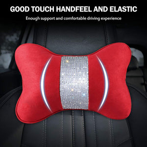Bling Soft Plush Car Seat Neck Rest Pillow Auto SupplyMaster