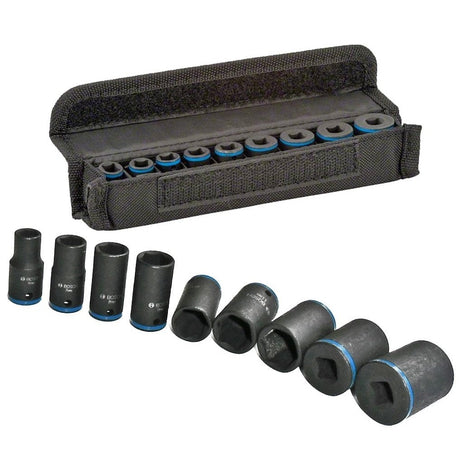 Bosch 9 Pieces 25mm Deep Impact Socket Set - 2608551096 Auto Supply Master