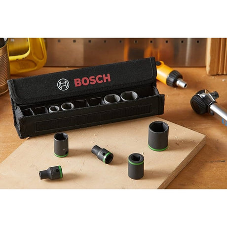 Bosch 9 Pieces 38mm Deep Impact Socket Set - 2608551100 Auto Supply Master