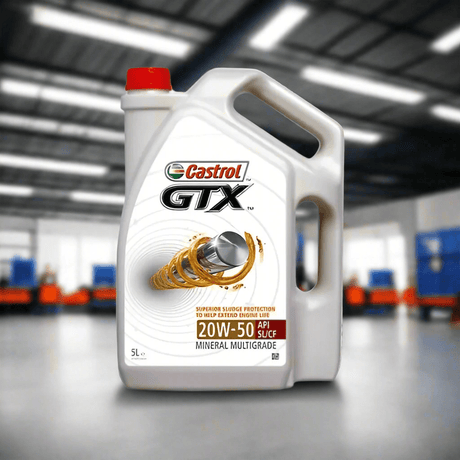 Castrol GTX Mineral Multigrade Engine Oil - 20W-50 - 5L Auto SupplyMaster