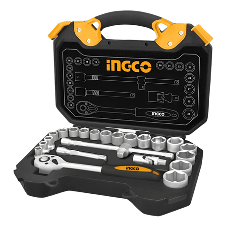 Ingco 25 Pieces 1/2" Socket Set - HKTS12251 Auto Supply Master