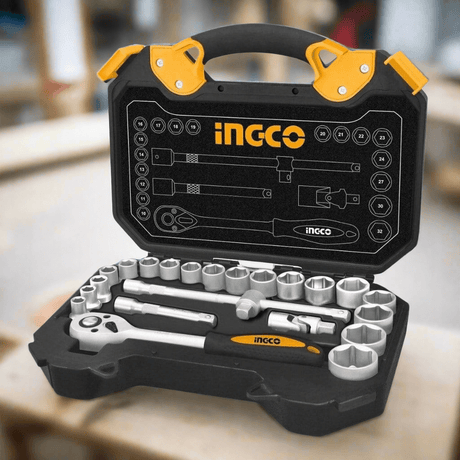 Ingco 25 Pieces 1/2" Socket Set - HKTS12251 Auto Supply Master